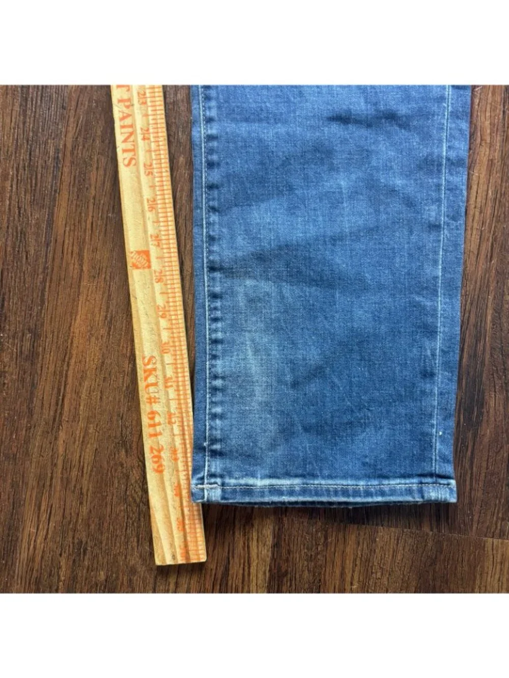 True Religion Geno Relaxed Slim Biker Jeans Distressed Medium Wash Men’s Size 38
